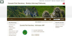 BIP Ojcowski Park Narodowy
